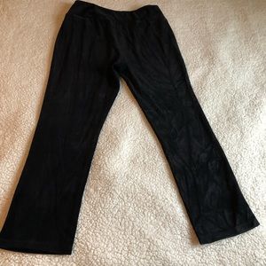 Activology Black Pants Women Active Wear Petite PM corduroy stretch